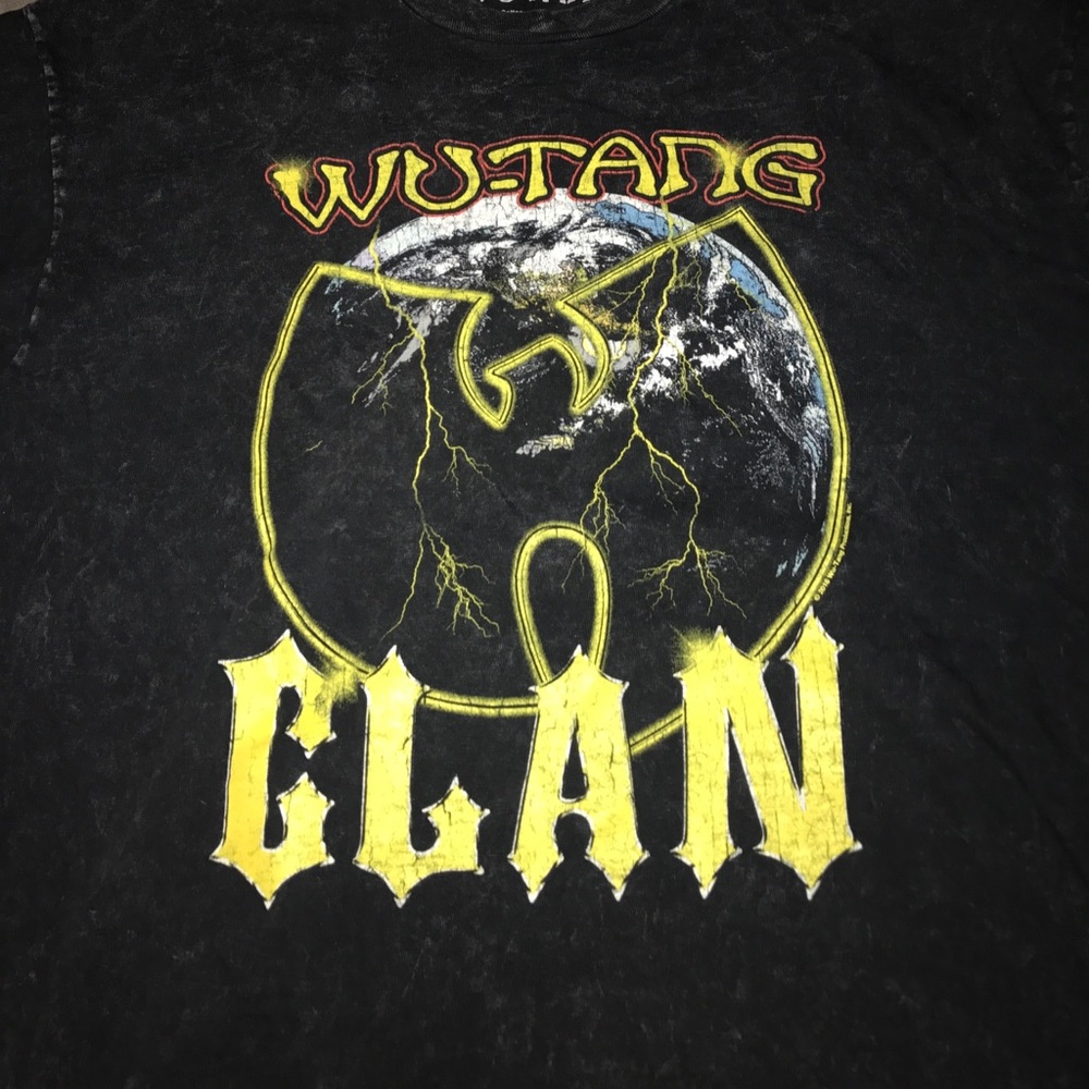 WU-TANG Acid Wash Globe tee