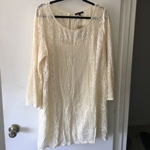 Brand New AE Cream Lace Fall Dress