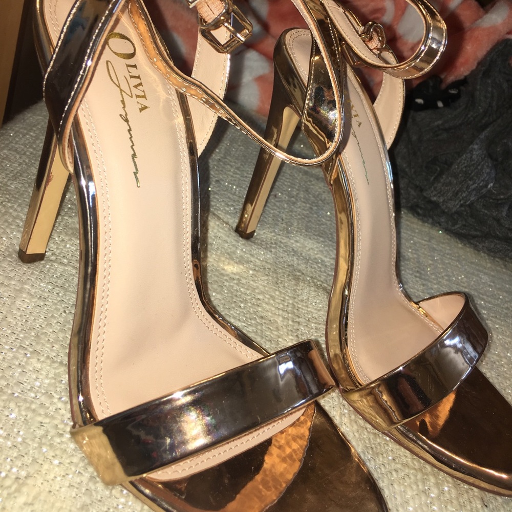 Rose gold heels