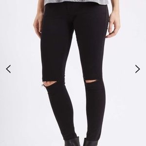 Top shop motto Leigh w/35  l30 black jeans