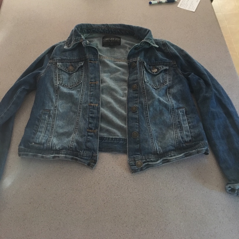 Forever 21 plus jean jacket