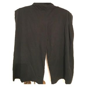 Black goucho Capri pants