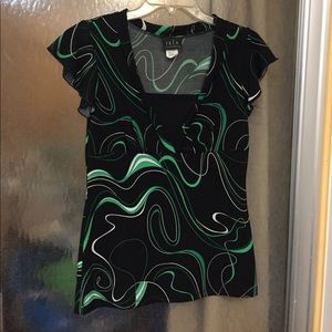 Black and green dress shirt