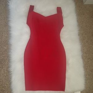 Red bandage dress