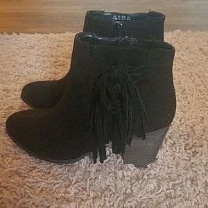 Black ankle boots