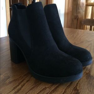 Black ankle boots