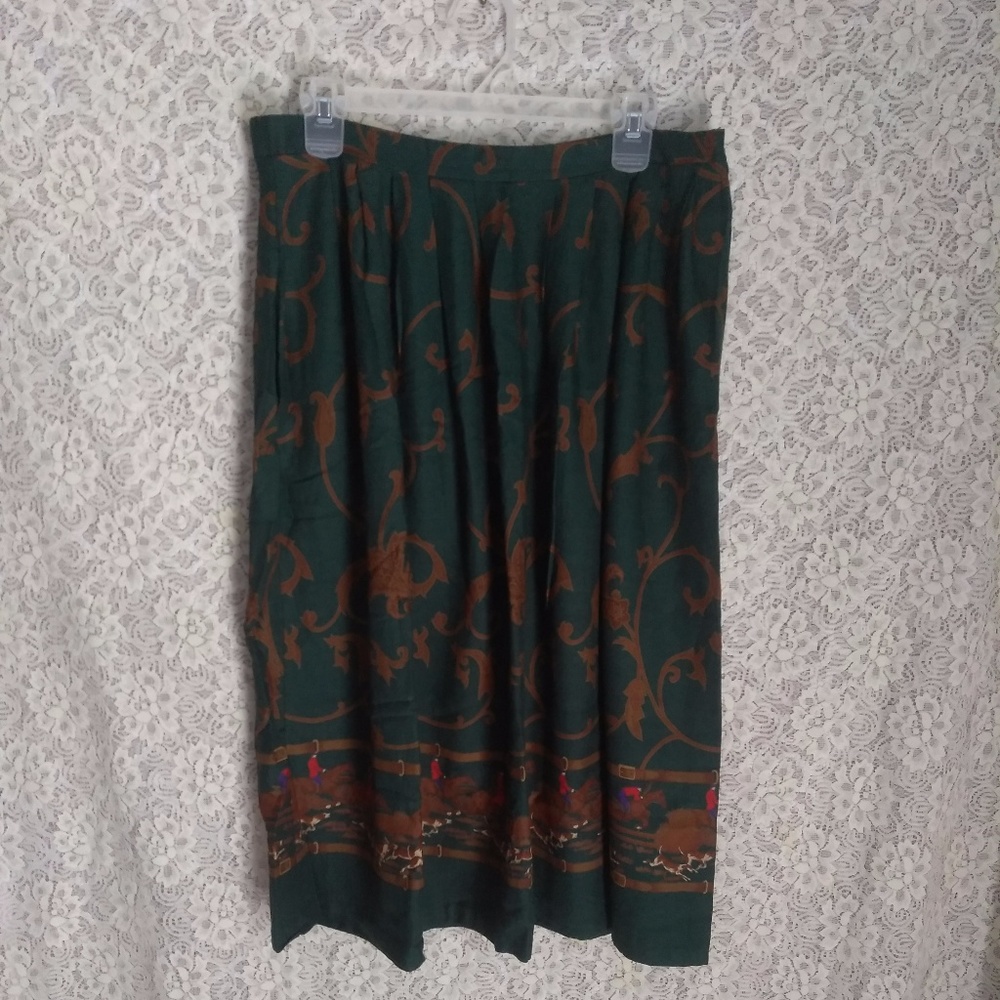 Cutter Ltd Equestrian Theme Midi Skirt