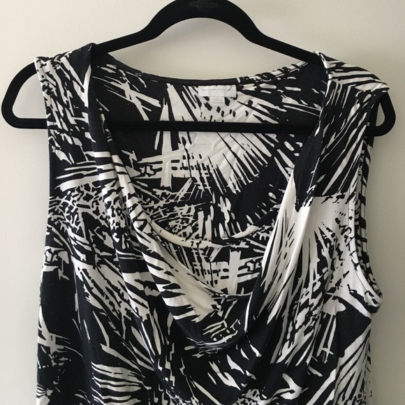 NY&CO Black and White Stretch Sleeveless Dress - Picture 2 of 4