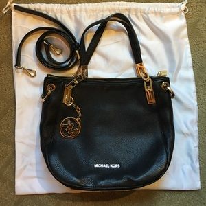 Micheal kors black leather
