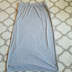 Heather grey maxi skirt