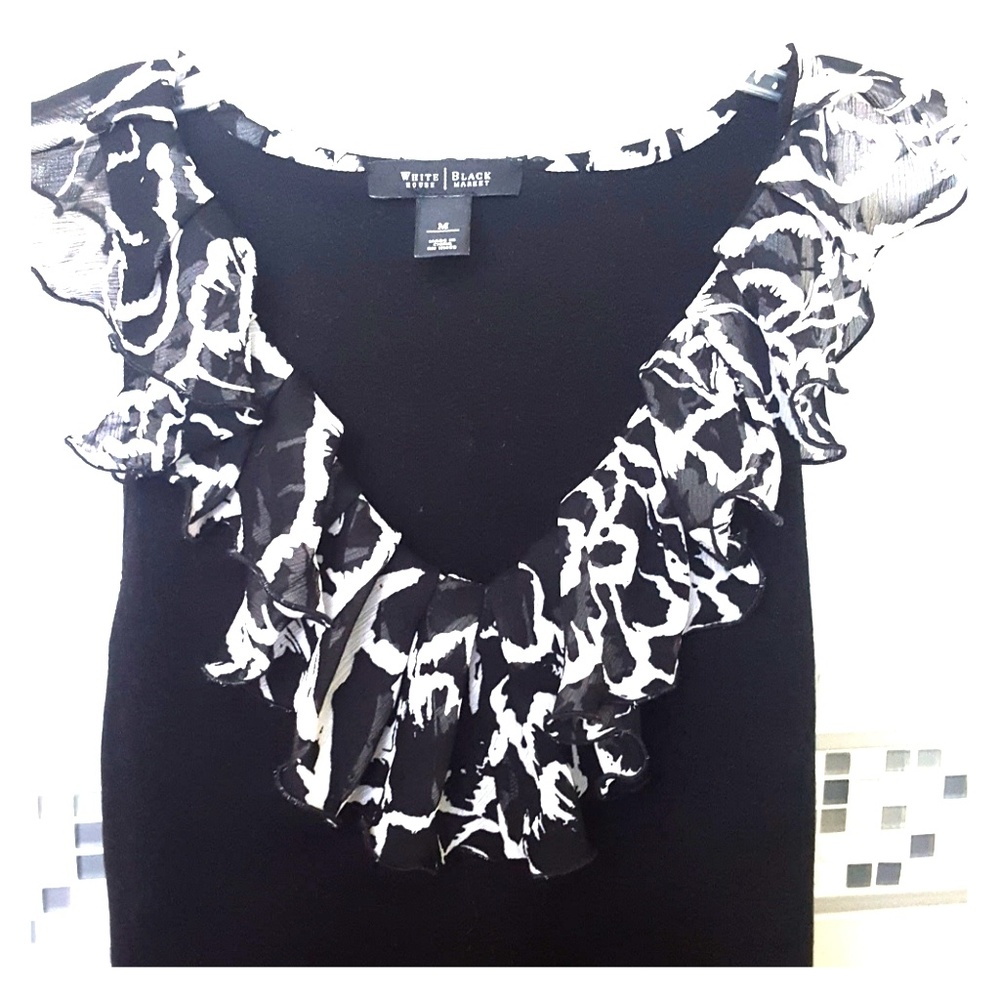 White House Black Market zebra tank