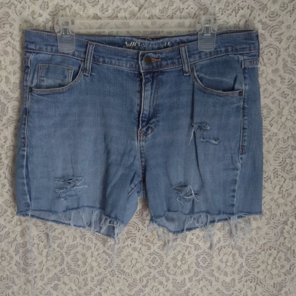 Custom Cutoff Distressed Denim Jean Shorts