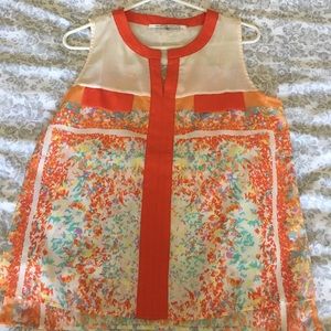 Colorful sleeveless top