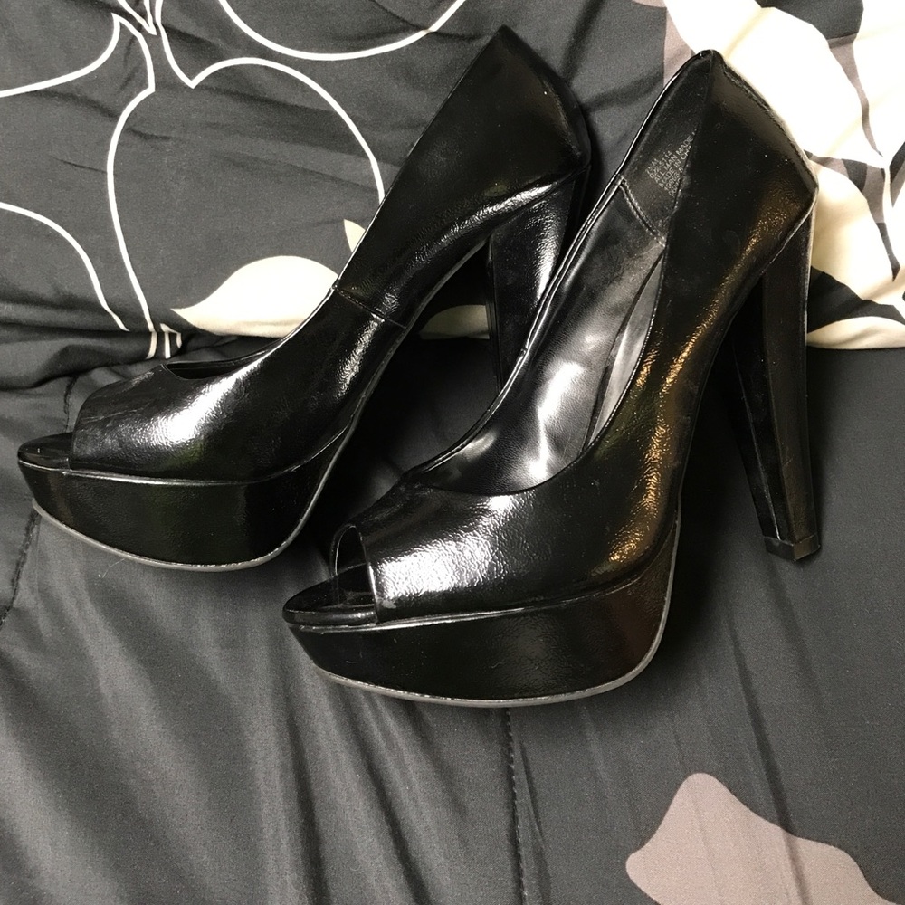 Black high heels
