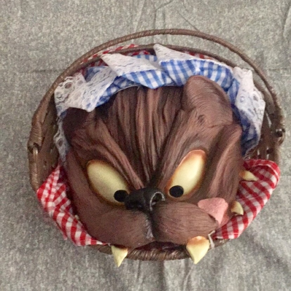 Little red riding hood set includes a basket