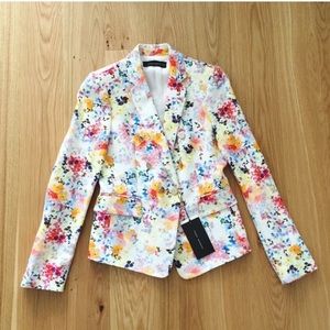 SOLD💐ZARA WATERCOLOR JACKET SIZE S💐