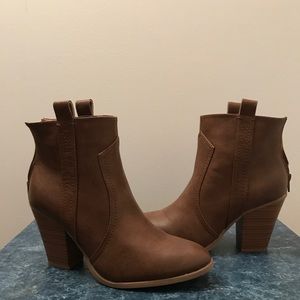 Brown Heeled Booties Brown Heeled Booties