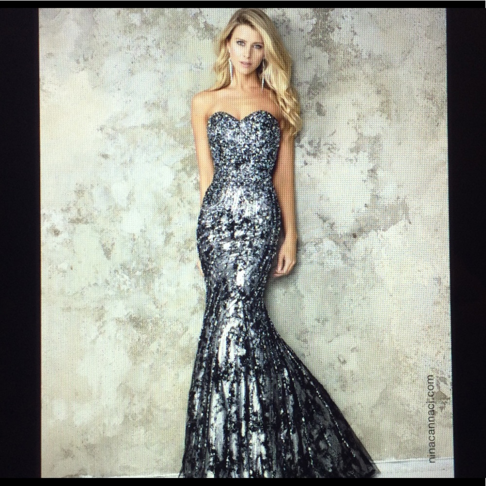 GORGEOUS Nina Canacci 9000 Embellished Mermaid