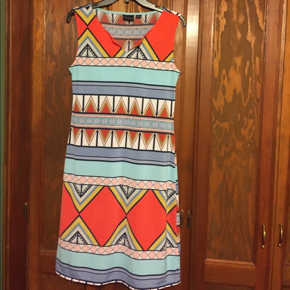 Tribal brand knee length printed dress