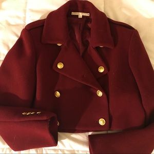 Perry Ellis Vintage 80s cropped wool jacket Sz 6