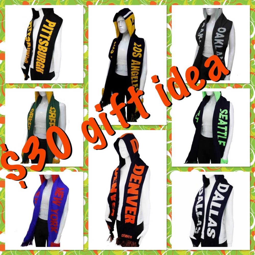 New England or Other Team Football Hoodie Scarf - Picture 3 of 8