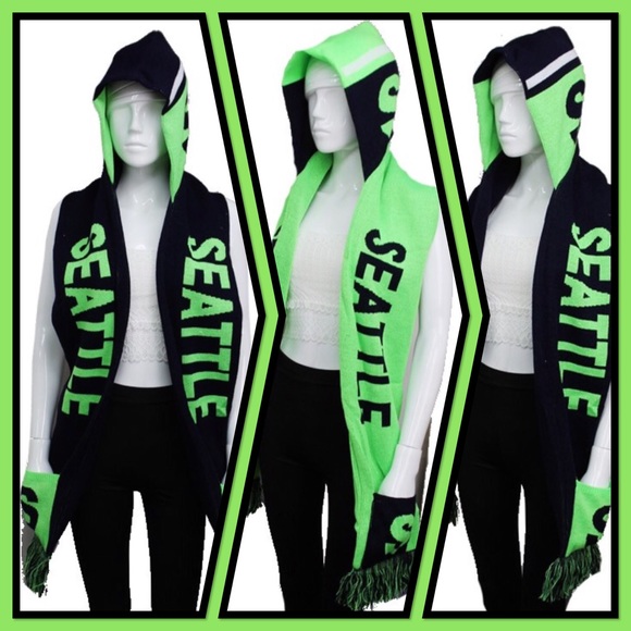 New England or Other Team Football Hoodie Scarf - Picture 2 of 8