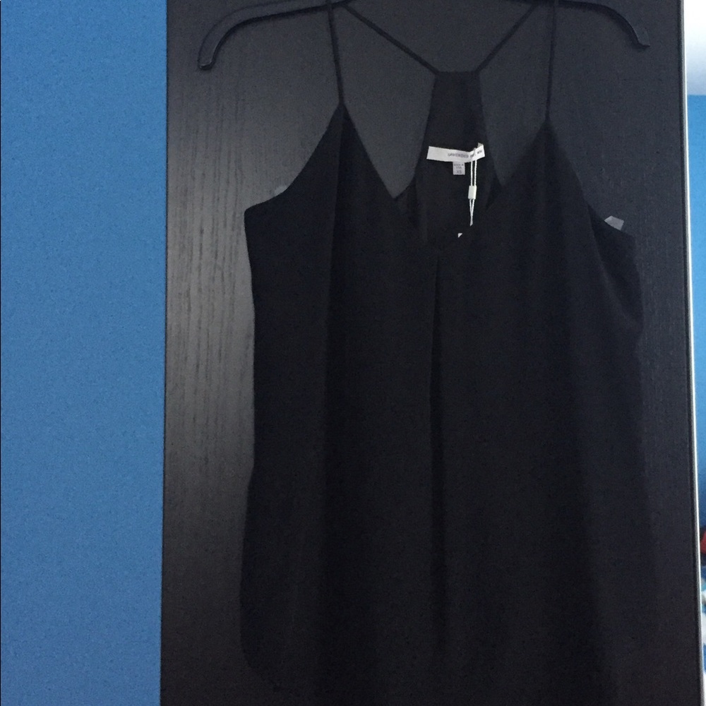 100% silk spaghetti straps top.