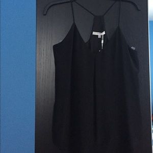 100% silk spaghetti straps top.