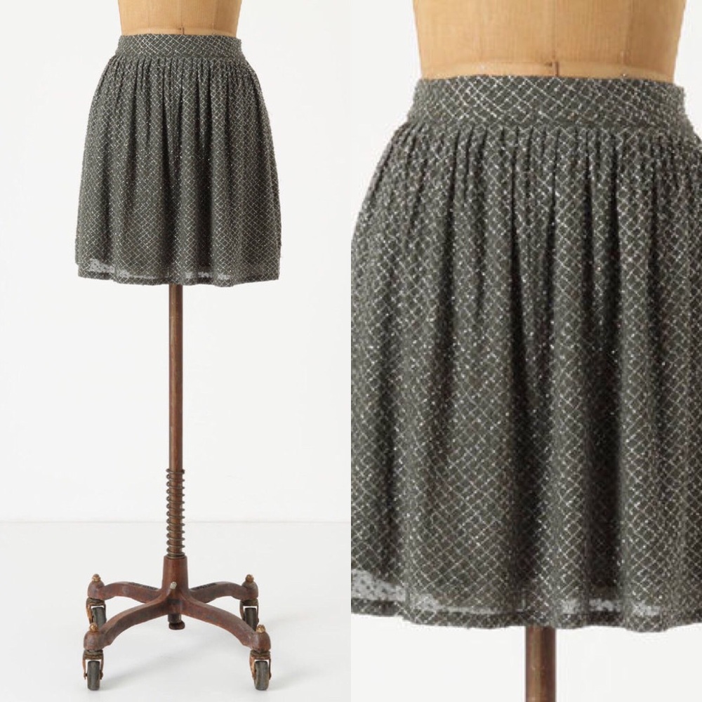 Anthropologie Gryphon beaded skirt