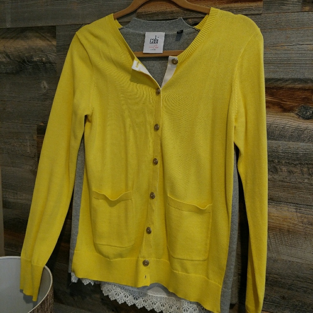 Cabi colorblcked sweater