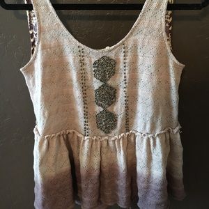 Purple buckle top❤️