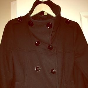 H&M Black pea coat