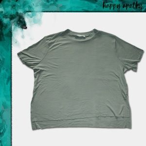 Double Zero Mandarin Collar Crop Top