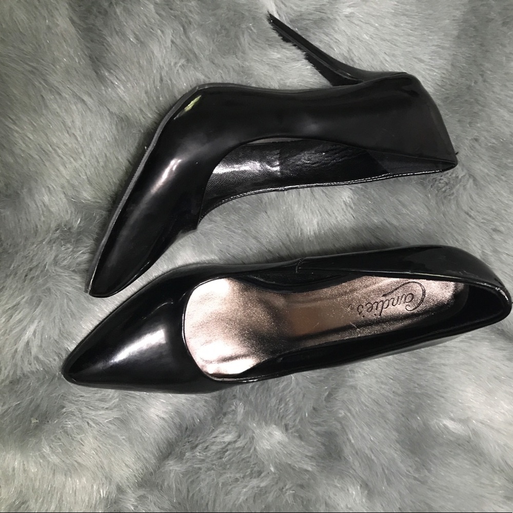 Black Satin heels