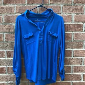 Soft Cotton Blue Blouse