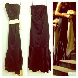 Mori Lee black trumpet gown