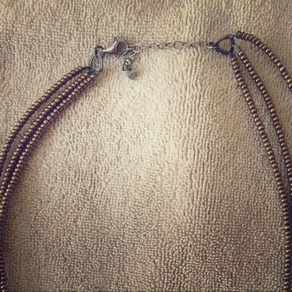 Silpada bronze beaded necklace