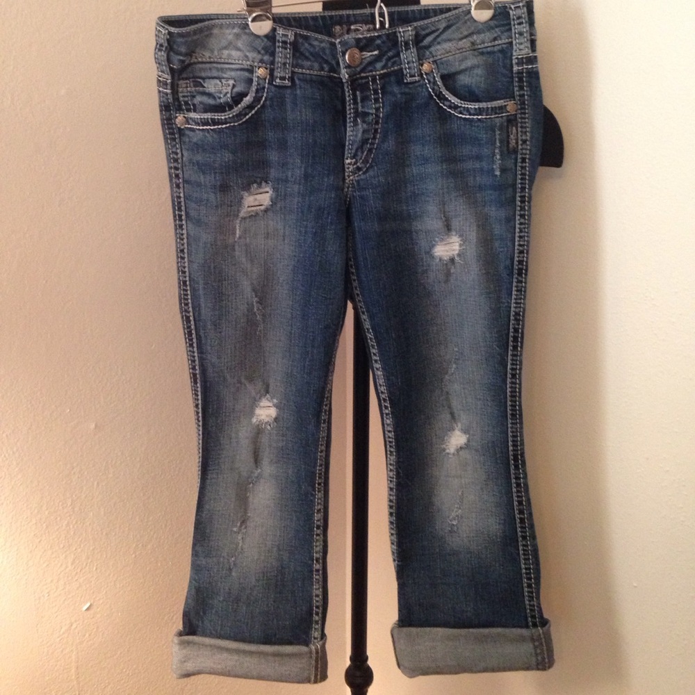 SILVER JEAN CAPRIS