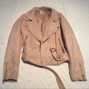 LC x Lauren Conrad Rose Gold Moto Jacket