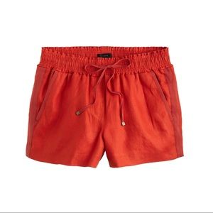 J. Crew drawstring linen short