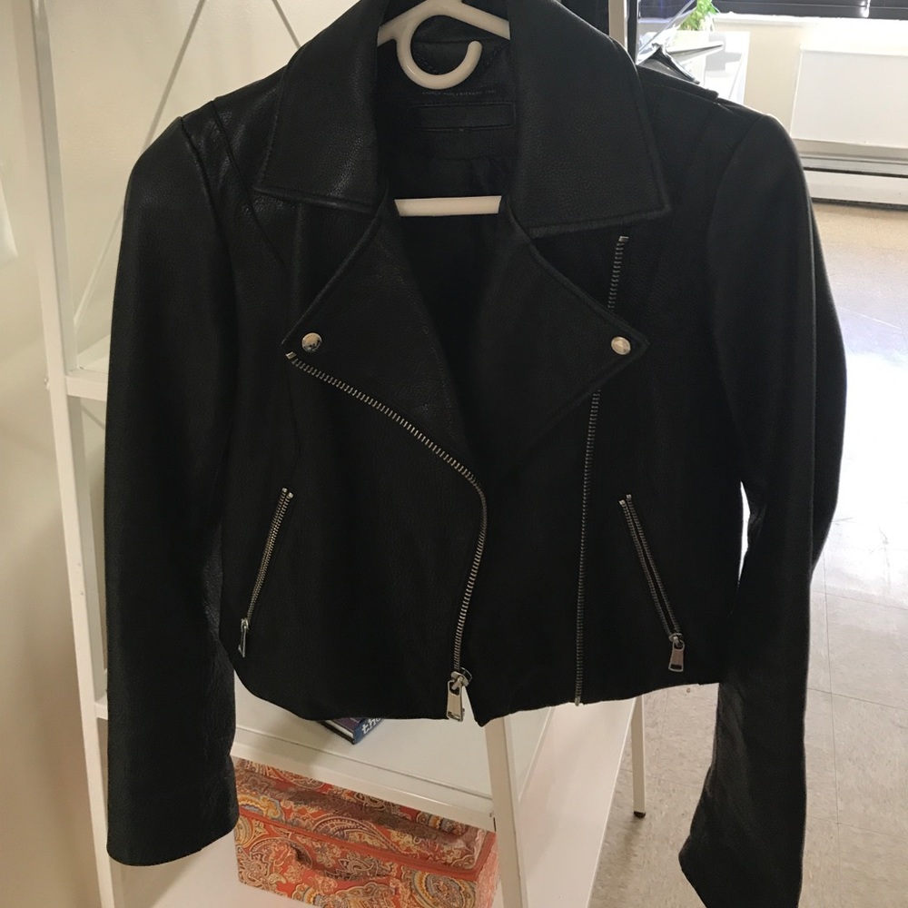 Andrew Marc moto leather jacket