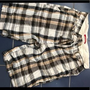 Plaid shorts