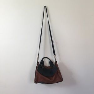 Brown and black cross body bag Brown and black cross body bag