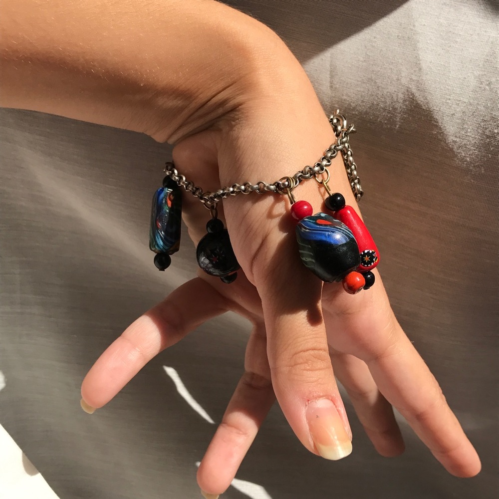 Vintage African charm Bracelet
