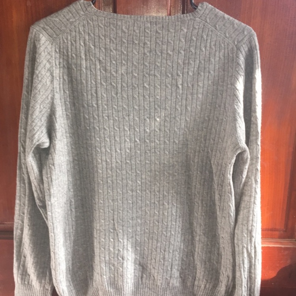 J. Crew gray v-neck sweater - Picture 2 of 5