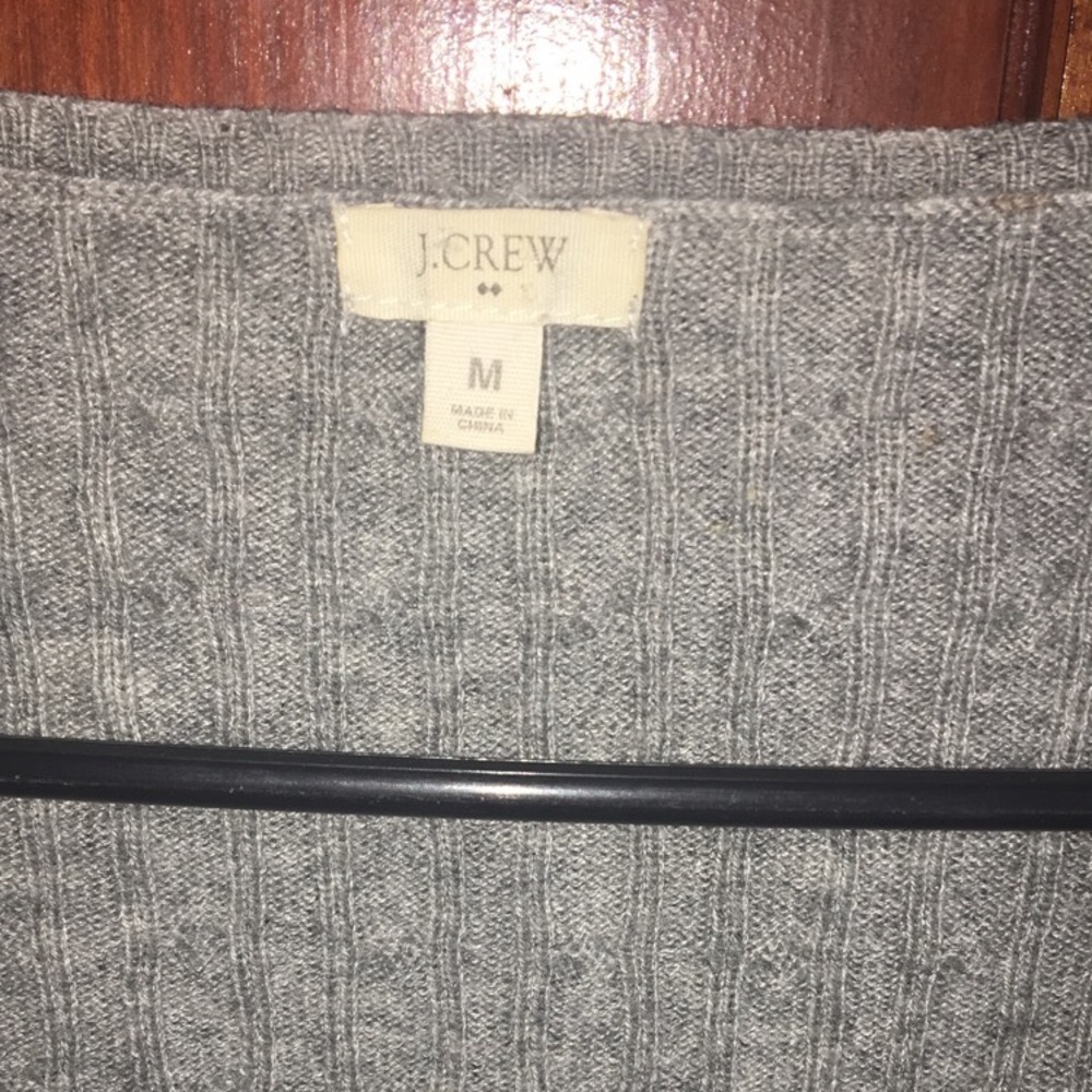 J. Crew gray v-neck sweater - Picture 3 of 5