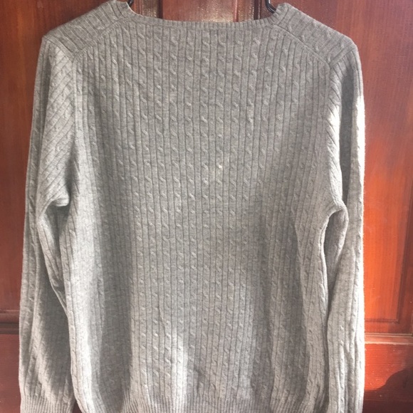 J. Crew gray v-neck sweater - Picture 2 of 5
