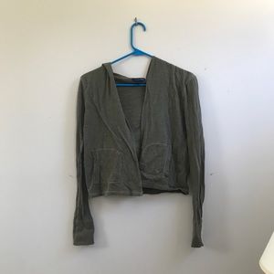 American Eagle olive Cardigan