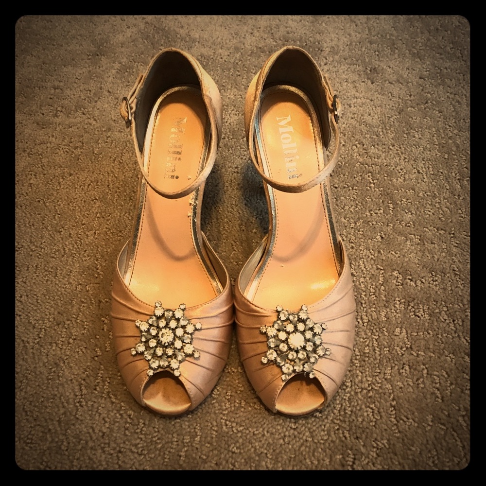 MOLLINI (AUSTRALIAN BRAND) PEEP-TOE STILETTOS