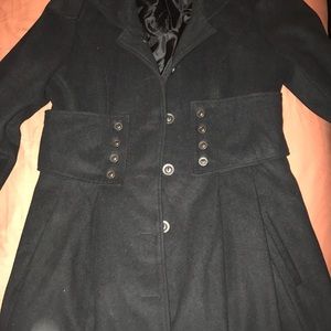 Black wool coat